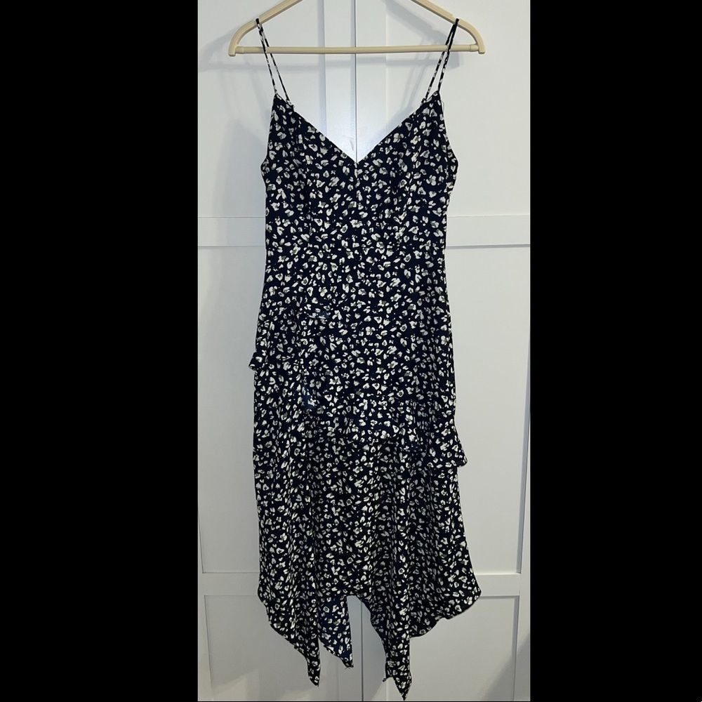 Trixie Leopard Print Dress Dark Blue | Size 3